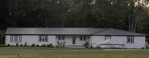 Standing seam metal roof on a home in Perkasie, PA by Franco Roofing