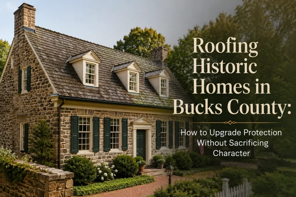 historic home roofing Bucks County